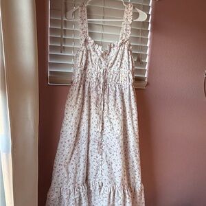 House of Harlow 1960 Pink Floral Tiered Maxi Dress